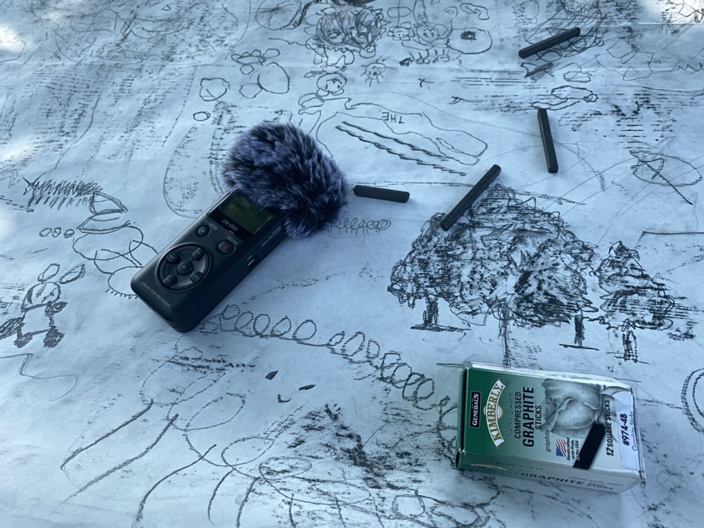 Sitting with Teachers After Encountering a Caterpillar